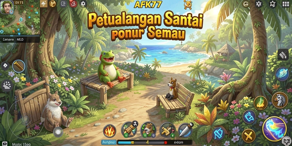 Tampilan gameplay AFK77 yang seru dan menawan.