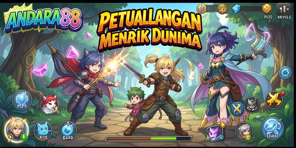Gameplay menawan ANDARA88 dengan karakter anime yang menarik.