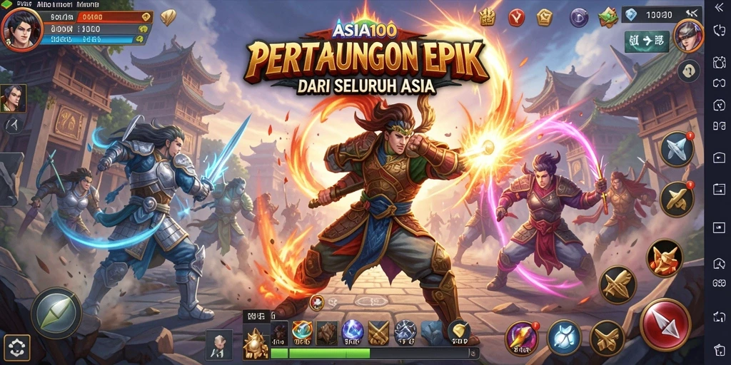 Gameplay seru dari ASIA100 dengan karakter Fighting terkuat.