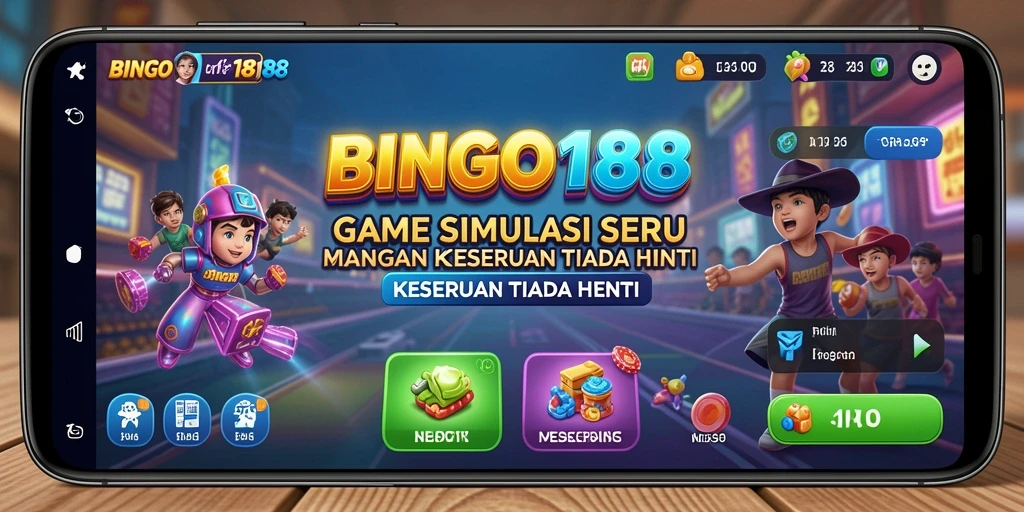 Screenshot BINGO188 menampilkan gameplay bingonya yang seru dan interaktif.