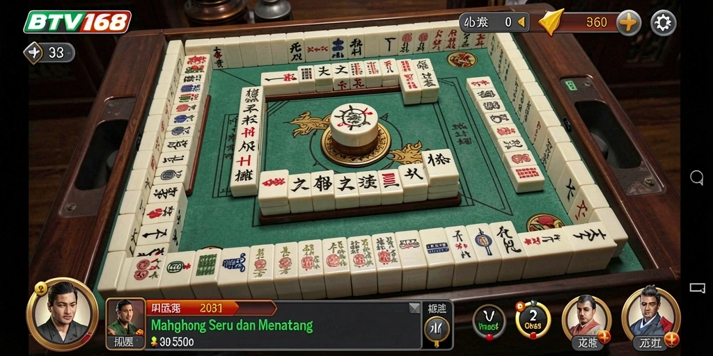 Screenshot gameplay BTV168 menampilkan keseruan permainan Mahjong dengan grafis yang menarik.