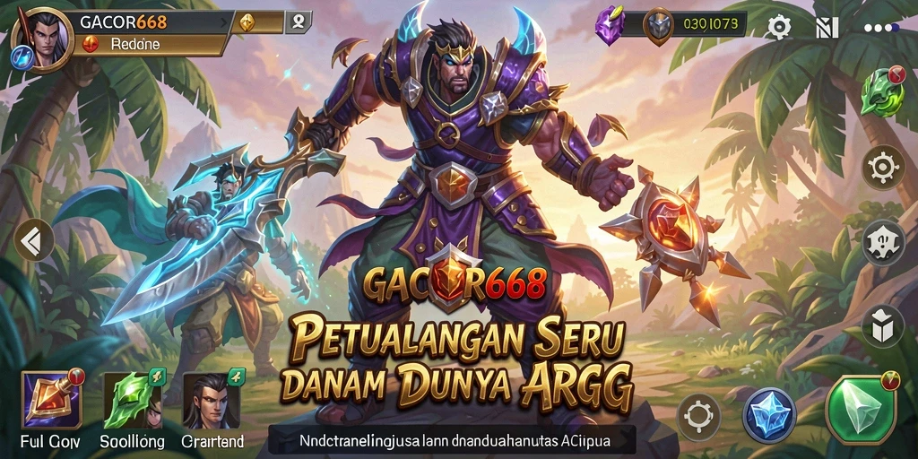 Tampilan gameplay ARPG menakjubkan di GACOR668.