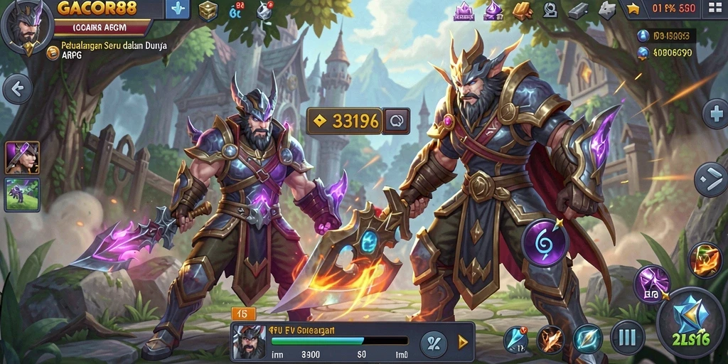 Tampilan gameplay GACOR88 yang penuh aksi dan petualangan.