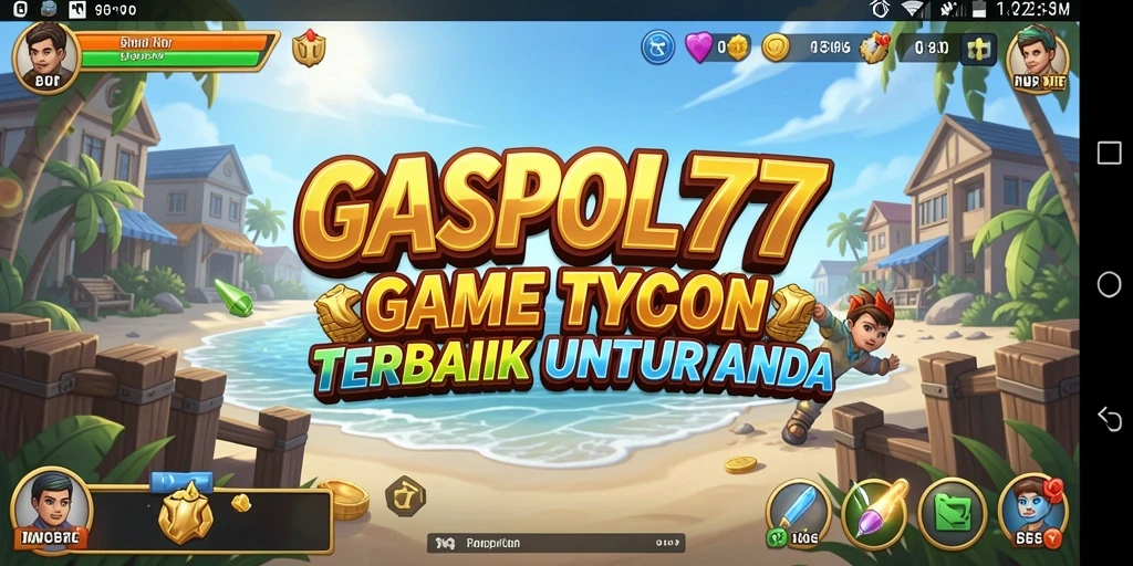 Tampilan gameplay <strong>GASPOL77</strong> yang menampilkan pengelolaan bisnis yang dinamis.