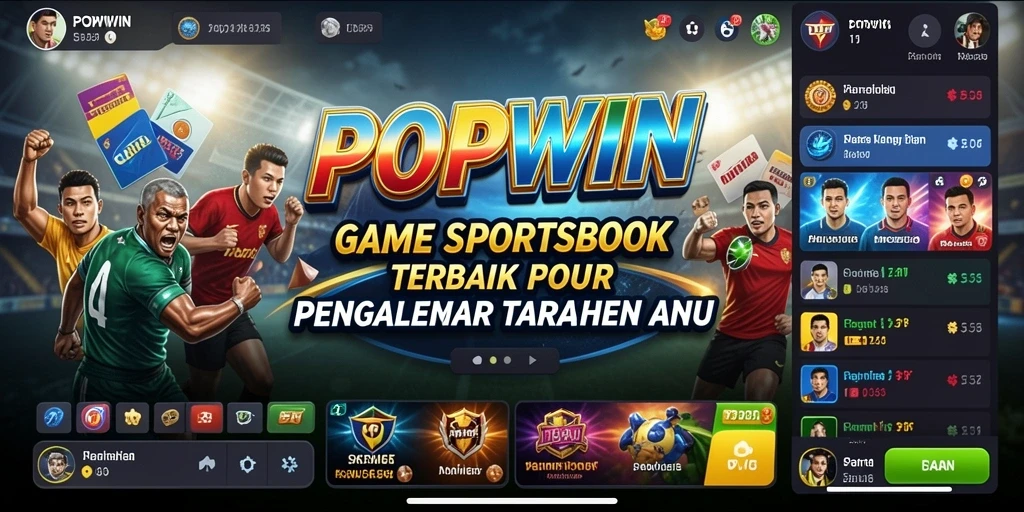 Tampilan gameplay menarik dari aplikasi Sportsbook POPWIN.