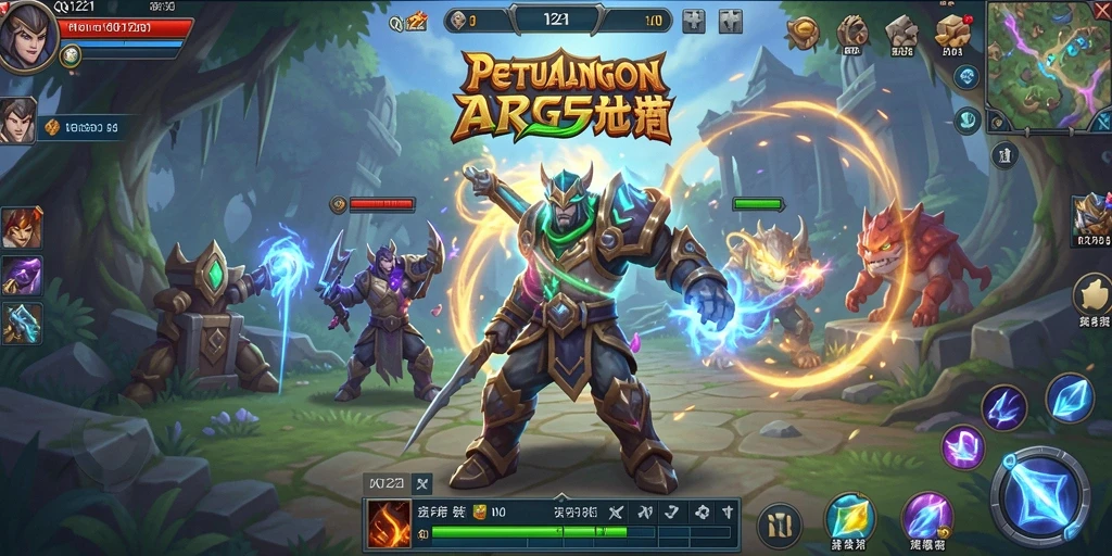 Tampilan seru dari gameplay ARPG QQ1221 yang mendebarkan.