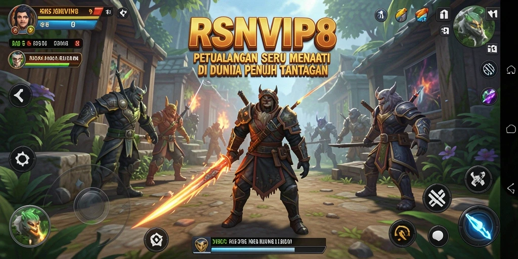 Tampilan gameplay RSNVIP8 yang mendebarkan dan penuh tantangan.