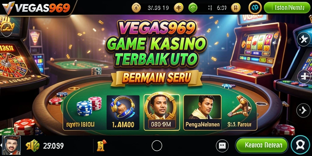 Tampilan menarik dari gameplay Kasino di VEGAS969.
